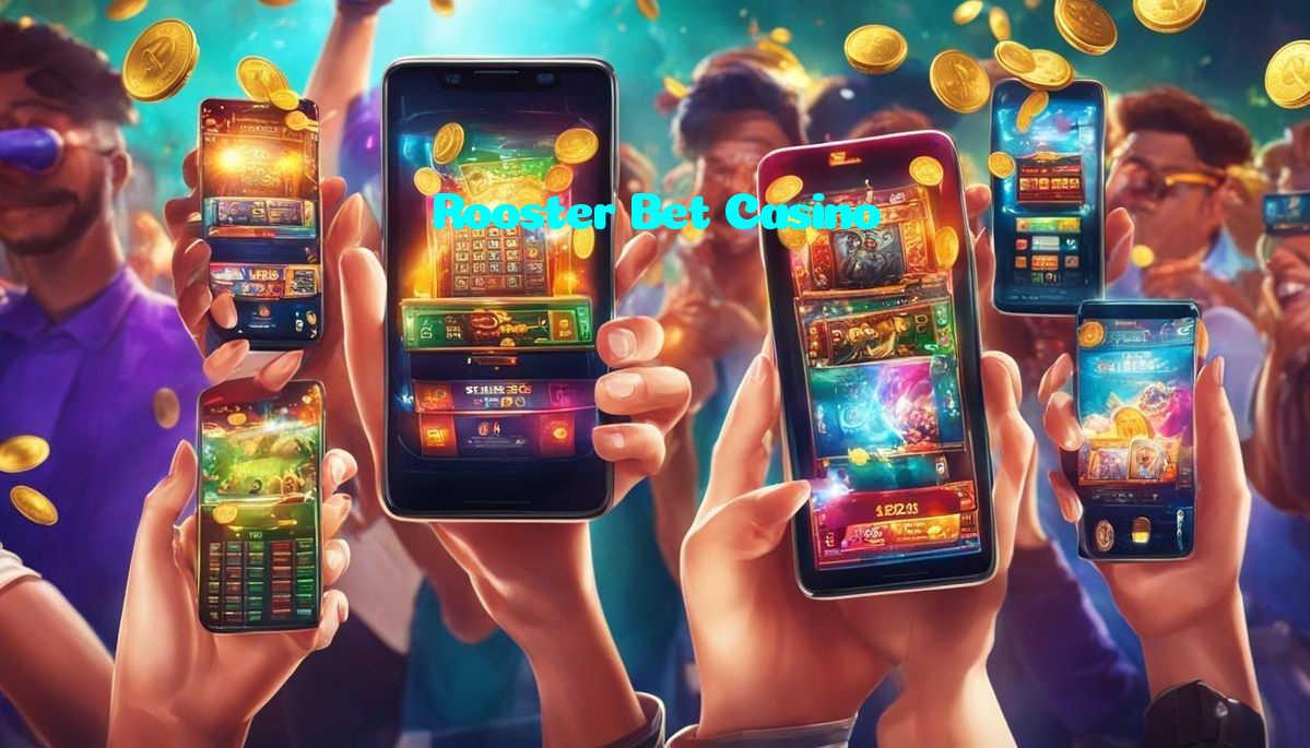 Rooster Bet Casino casino presented on mobile device in Pakistan with slots and live games